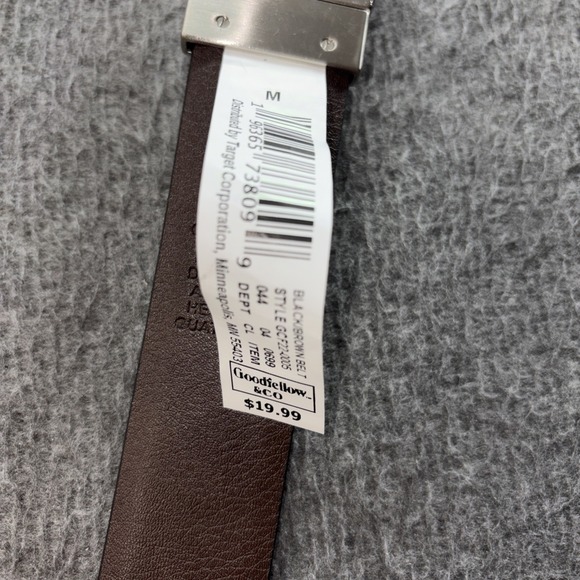 Goodfellow men's reversible faux leather belt Size Medium 32-36 - Picture 5 of 7